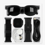 RM43 Smart Combo Set – Smartwatch + Sunglasses + Accessories (6-in-1 Kit)
